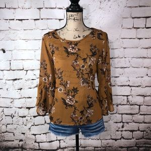 Rewind Burnt Orange Boho Blouse